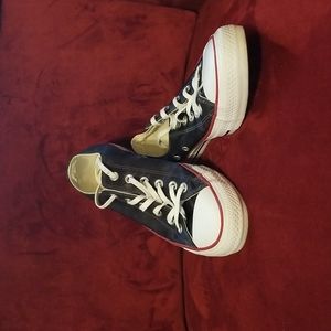 Black Silk Converse size 8